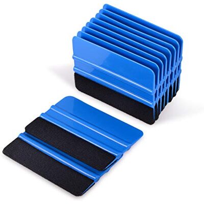 Ehdis 10 peças espátula em vinil com feltro para rotulação, ferramenta para colocar vinil, azul Ehdis 10 peças espátula em vinil com feltro para rotulação, ferramenta para colocar vinil, azul