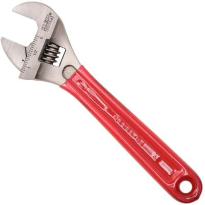 KLEIN TOOLS Chave ajustável, mandíbula de capacidade extra forjada com acabamento cromado polido, 8 polegadas KLEIN TOOLS Chave ajustável, mandíbula de capacidade extra forjada com acabamento cromado polido, 8 polegadas