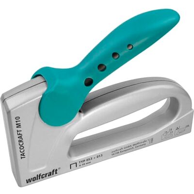 wolfcraft Agrafador manual tacocraft M 10, com capa metálica I wolfcraft Agrafador manual tacocraft M 10, com capa metálica I