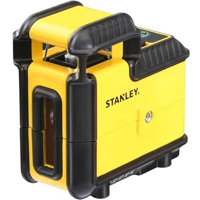 Stanley Nível laser linha 360° e linha vertical, luz verde, IP50 impermeável, rosca dupla 1/4", alcance 25 m, precisão +/- 4 mm, revestimento reforçado, bloqueio de pêndulo, Stanley Nível laser linha 360° e linha vertical, luz verde, IP50 impermeável, rosca dupla 1/4", alcance 25 m, precisão +/- 4 mm, revestimento reforçado, bloqueio de pêndulo,
