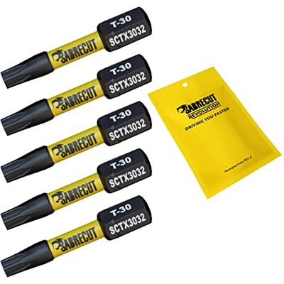 SabreCut 5 peças 32 mm T30 TX30 pontas impacto resistente SabreCut 5 peças 32 mm T30 TX30 pontas impacto resistente
