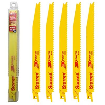 Lâmina de serra para madeira Starrett - 5 peças BT96-5 Bimetal 225 mm Lâmina de serra para madeira Starrett - 5 peças BT96-5 Bimetal 225 mm