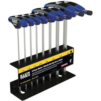 KLEIN TOOLS Jth68 m Conjunto de chaves de passageiro em T com suporte, P KLEIN TOOLS Jth68 m Conjunto de chaves de passageiro em T com suporte, P
