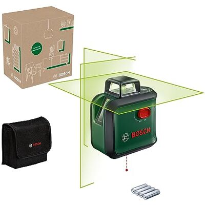 Bosch Nível laser de linhas cruzadas AdvancedLevel 360 (3 linhas a laser, incl. 360° para alinhamento em toda a divisão, em caixa para e-commerce) Bosch Nível laser de linhas cruzadas AdvancedLevel 360 (3 linhas a laser, incl. 360° para alinhamento em toda a divisão, em caixa para e-commerce)