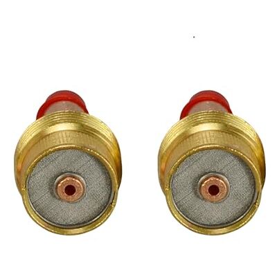 RIVERWELD Tig Gas Lens Collet Codies diâmetro grande 2,4 mm orifício Fit SR WP 9 20 25 25 TIG Torch de soldagem 2pk RIVERWELD Tig Gas Lens Collet Codies diâmetro grande 2,4 mm orifício Fit SR WP 9 20 25 25 TIG Torch de soldagem 2pk
