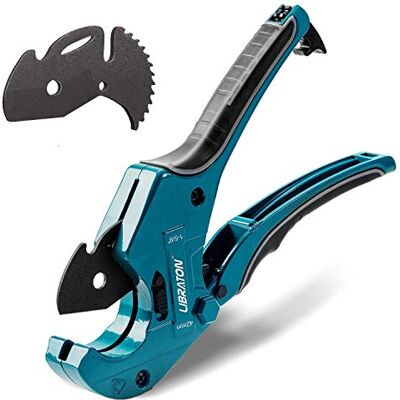 LIBRATON Cortador de PVC cortador de tubos tipo catraca cortador de tubos de plástico PPR/PE/PVC, 42 mm para ferramentas de eletricista e carpintaria LIBRATON Cortador de PVC cortador de tubos tipo catraca cortador de tubos de plástico PPR/PE/PVC, 42 mm para ferramentas de eletricista e carpintaria