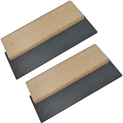 AERZETIX Conjunto de 2 Espátula de juntas raspador para azulejos de borracha 150 mm palete de juntas cabo de madeira ferramenta para faiança C50034 AERZETIX Conjunto de 2 Espátula de juntas raspador para azulejos de borracha 150 mm palete de juntas cabo de madeira ferramenta para faiança C50034
