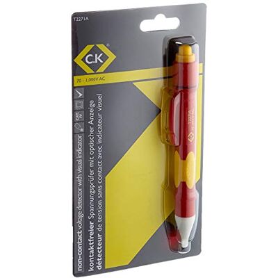 C.K T2271A Verificador de tensão, sem contacto, 70-1000 V, com alarme visual C.K T2271A Verificador de tensão, sem contacto, 70-1000 V, com alarme visual