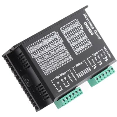 FTVOGUE desempenho estável DM556 controlador de motor passo a passo de 2 fases baixo nível de ruído 8 níveis 42/57 24 V 50 V DC para impressora 3D/CNC FTVOGUE desempenho estável DM556 controlador de motor passo a passo de 2 fases baixo nível de ruído 8 níveis 42/57 24 V 50 V DC para impressora 3D/CNC