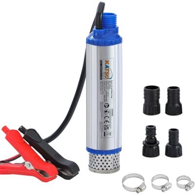 KATSU Tools Bomba de transferência de combustível diesel de 12 V 60 W, grande fluxo de 35 l/min, para veículos a diesel ou lanchas rápidas KATSU Tools Bomba de transferência de combustível diesel de 12 V 60 W, grande fluxo de 35 l/min, para veículos a diesel ou lanchas rápidas