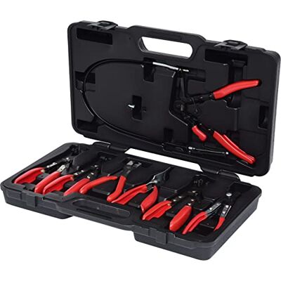KS Tools Conjunto de alicates para braçadeiras de mangueira para veículos industriais, 7 unidades KS Tools Conjunto de alicates para braçadeiras de mangueira para veículos industriais, 7 unidades