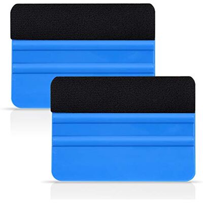 Ehdis 2 peças de espátula de vinil com feltro para rotulação, revestimento de vinil ferramenta, espátula para vinil, espátula para vinil carbono, para colocar vinil, azul Ehdis 2 peças de espátula de vinil com feltro para rotulação, revestimento de vinil ferramenta, espátula para vinil, espátula para vinil carbono, para colocar vinil, azul