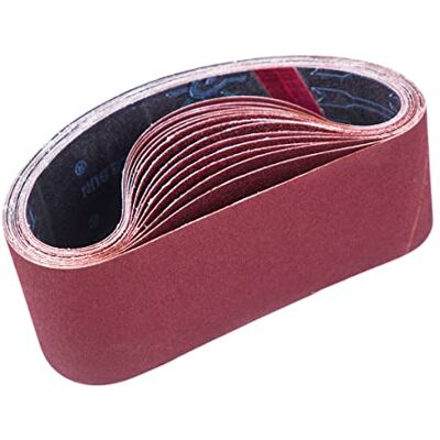 STEBRUAM Faixas de Lixa 75 x 533 mm, Faixa Abrasiva 3 x Grão 80/120/150/240/400 para Lixadeira de Faixa, para Remover a Poeira, Remover a Pintura e Polir (15 peças) STEBRUAM Faixas de Lixa 75 x 533 mm, Faixa Abrasiva 3 x Grão 80/120/150/240/400 para Lixadeira de Faixa, para Remover a Poeira, Remover a Pintura e Polir (15 peças)