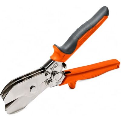 KLEIN TOOLS Crimpadora de 5 lâminas para condutos, tubos e chapas de metal prensado de calibre 24, aço inoxidável calibre 28 KLEIN TOOLS Crimpadora de 5 lâminas para condutos, tubos e chapas de metal prensado de calibre 24, aço inoxidável calibre 28