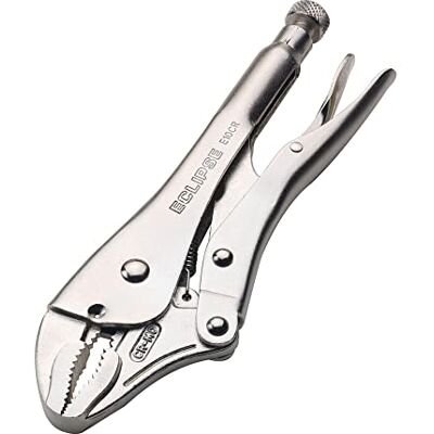 ECLIPSE Professional Tools Alicate de bloqueio curvado, prateado, 25,4 cm ECLIPSE Professional Tools Alicate de bloqueio curvado, prateado, 25,4 cm