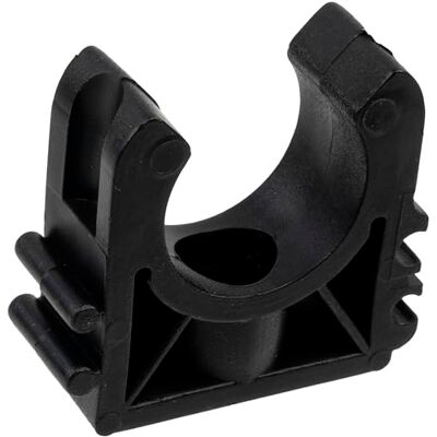 AERZETIX Lote de 10 braçadeiras para fixação de tubos na parede Ø25 mm Suportes guia suspensos de plástico resistentes encanamento, aquecimento, eletricidade, bricolagem AERZETIX Lote de 10 braçadeiras para fixação de tubos na parede Ø25 mm Suportes guia suspensos de plástico resistentes encanamento, aquecimento, eletricidade, bricolagem