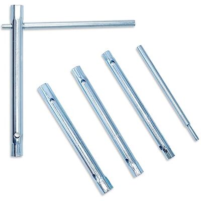 CCLIFE Conjunto de chaves tubulares de 4 peças, chave de tubo ocas com haste giratória para torneira, velas de ignição 6 x 7-20 x 22 mm CCLIFE Conjunto de chaves tubulares de 4 peças, chave de tubo ocas com haste giratória para torneira, velas de ignição 6 x 7-20 x 22 mm