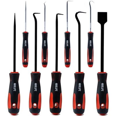 CCLIFE Conjunto de ganchos de 9 peças tira juntas tóricas carro CCLIFE Conjunto de ganchos de 9 peças tira juntas tóricas carro