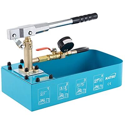 KATSU Tools KATSU Bomba de teste de pressão de tubo manual, hidráulico 7 l 0-60 bar medidor de fugas para inspeção de instalação de sistemas de tubos de água fria e quente 318926 KATSU Tools KATSU Bomba de teste de pressão de tubo manual, hidráulico 7 l 0-60 bar medidor de fugas para inspeção de instalação de sistemas de tubos de água fria e quente 318926