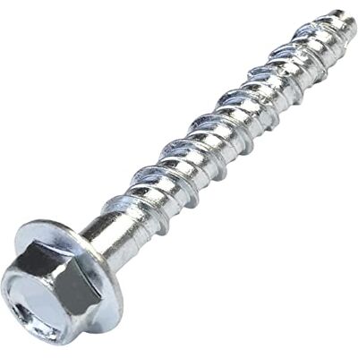 AERZETIX C57350 Conjunto de 10 parafusos para betão cabeça hexagonal com flange Ø 6,6 x 45 mm, fixação direta sem bucha, para chave de 6 lados 8 mm, em aço, para renovação construção Juego de 10, Con brida, Fijación directa sin taco, Para llave de 6 lad AERZETIX C57350 Conjunto de 10 parafusos para betão cabeça hexagonal com flange Ø 6,6 x 45 mm, fixação direta sem bucha, para chave de 6 lados 8 mm, em aço, para renovação construção Juego de 10, Con brida, Fijación directa sin taco, Para llave de 6 lad