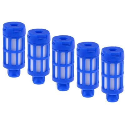 CNCTEC Silenciador pneumático de plástico de 1/8", conjunto de 5 unidades, qualidade industrial (5, plástico 1/8") CNCTEC Silenciador pneumático de plástico de 1/8", conjunto de 5 unidades, qualidade industrial (5, plástico 1/8")