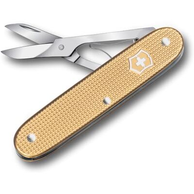 Victorinox Ferramenta de bolso com tesoura de precisão Companion X Alox, ferramenta monofunção, compacta, leve, fabricada na Suíça, dourada Victorinox Ferramenta de bolso com tesoura de precisão Companion X Alox, ferramenta monofunção, compacta, leve, fabricada na Suíça, dourada