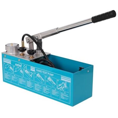 KATSU Tools KATSU Bomba de teste de pressão de tubo manual, hidráulico 12 l 0-50 bar medidor de fugas para inspeção de instalação de sistemas de tubos de água fria e quente KATSU Tools KATSU Bomba de teste de pressão de tubo manual, hidráulico 12 l 0-50 bar medidor de fugas para inspeção de instalação de sistemas de tubos de água fria e quente
