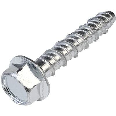 AERZETIX C57355 Conjunto de 10 parafusos para betão cabeça hexagonal com flange Ø 7,8 x 40 mm, fixação direta sem bucha, para chave de 6 lados 10 mm em aço para renovação construção AERZETIX C57355 Conjunto de 10 parafusos para betão cabeça hexagonal com flange Ø 7,8 x 40 mm, fixação direta sem bucha, para chave de 6 lados 10 mm em aço para renovação construção