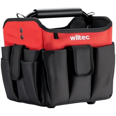 WilTec Bolsa de ferramentas dobrável 25 x 23 x 28 cm até 25 kg, bolsa de ferramentas com 23 compartimentos, bolsa de trabalho com alça, bolsa de transporte de ferramentas resistente à água WilTec Bolsa de ferramentas dobrável 25 x 23 x 28 cm até 25 kg, bolsa de ferramentas com 23 compartimentos, bolsa de trabalho com alça, bolsa de transporte de ferramentas resistente à água