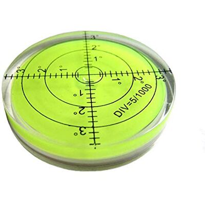 UMEI Alta precisão horizontal bolha acrílico capa nível de superfície redonda inclinómetros para instrumentos, precisão 15'/2 (verde) 60 x 12 mm UMEI Alta precisão horizontal bolha acrílico capa nível de superfície redonda inclinómetros para instrumentos, precisão 15'/2 (verde) 60 x 12 mm