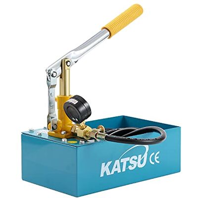 KATSU Tools KATSU Bomba de teste de pressão de tubagem manual, hidráulico 5L 0-50Bar medidor de fugas para inspeção de instalação de sistemas de tubagem de água fria e quente KATSU Tools KATSU Bomba de teste de pressão de tubagem manual, hidráulico 5L 0-50Bar medidor de fugas para inspeção de instalação de sistemas de tubagem de água fria e quente