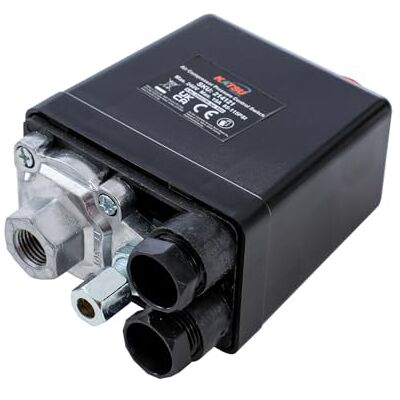 ORAZIO Pressostato do compressor de ar G1/4" One porta monofásica 220 V para compressor de ar bomba válvula de controlo 214121 ORAZIO Pressostato do compressor de ar G1/4" One porta monofásica 220 V para compressor de ar bomba válvula de controlo 214121