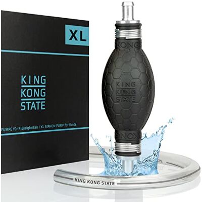 King Kong State Bomba manual XL bomba de transferência para líquidos como água, gasolina, diesel ou misturas de óleo, ideal para carros e motocicletas King Kong State Bomba manual XL bomba de transferência para líquidos como água, gasolina, diesel ou misturas de óleo, ideal para carros e motocicletas