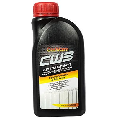 CosWarm CW3 Limpador do sistema de aquecimento central solução de limpeza e desescalcificação do sistema de caldeiras elimina óxido, detritos, incrustações trata 18 radiadores individuais CosWarm CW3 Limpador do sistema de aquecimento central solução de limpeza e desescalcificação do sistema de caldeiras elimina óxido, detritos, incrustações trata 18 radiadores individuais
