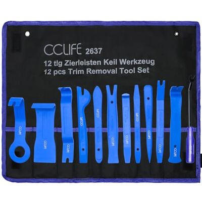 CCLIFE 12 peças Conjunto de Kit de Desmontagem de Carro, Ferramentas de Desmontagem de Plástico para Carro, Ferramentas para Desmontar Carro e Painel CCLIFE 12 peças Conjunto de Kit de Desmontagem de Carro, Ferramentas de Desmontagem de Plástico para Carro, Ferramentas para Desmontar Carro e Painel