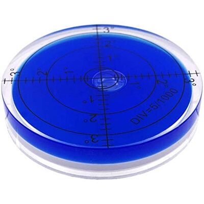 UMEI Alta precisão horizontal bolha acrílico capa superfície redonda inclinómetros para instrumentos, 60 mm, precisão 15'/2 (azul) 60 x 12 mm UMEI Alta precisão horizontal bolha acrílico capa superfície redonda inclinómetros para instrumentos, 60 mm, precisão 15'/2 (azul) 60 x 12 mm