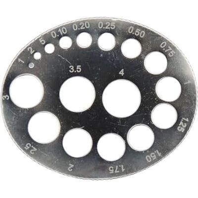 KD89 Calibre para medir os seus diamantes, pérolas e pedras preciosas, medição de 0,01 a 4 quilates, ferramentas simples de aço niquelado KD89 Calibre para medir os seus diamantes, pérolas e pedras preciosas, medição de 0,01 a 4 quilates, ferramentas simples de aço niquelado