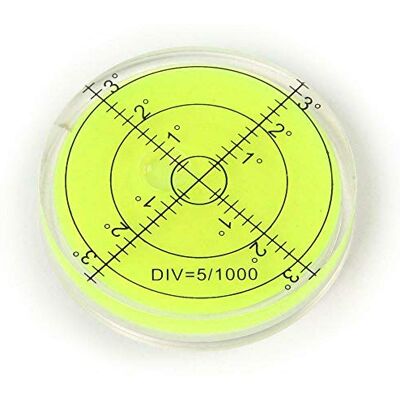Taskar Grande alvo bolha Espírito nível 65 mm círculo frasco Taskar Grande alvo bolha Espírito nível 65 mm círculo frasco