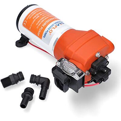 Seaflo 12 volt, 17 lPM, 2,8 bar 4 câmara da bomba de membrana automática Seaflo 12 volt, 17 lPM, 2,8 bar 4 câmara da bomba de membrana automática
