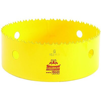 Starrett DCH152 coroa perfuradora, amarelo, 152 mm Starrett DCH152 coroa perfuradora, amarelo, 152 mm