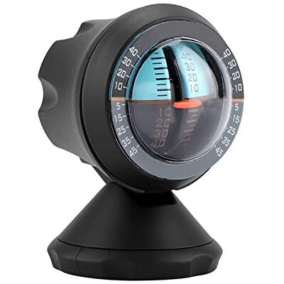 Garosa Inclinómetro para carro com rotação de 360 graus, preto, medidor de brinco e nível, plástico, 8 cm de altura, ferramenta de medição de inclinação Garosa Inclinómetro para carro com rotação de 360 graus, preto, medidor de brinco e nível, plástico, 8 cm de altura, ferramenta de medição de inclinação