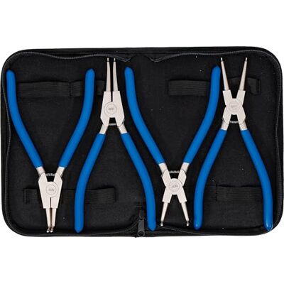 BGS Conjunto de alicates de pontas (circlip), 250 mm, 4 peças BGS Conjunto de alicates de pontas (circlip), 250 mm, 4 peças