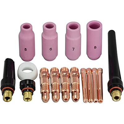 RIVERWELD 16 peças TIG corpos de pinça 10N31 10N32 10N28 406488 pinças TIG tampas traseiras 57Y02 57Y03 57Y04 alumina 10N47 10N48 10N49 junta de copo 18 g kit para WP 17 18 26 RIVERWELD 16 peças TIG corpos de pinça 10N31 10N32 10N28 406488 pinças TIG tampas traseiras 57Y02 57Y03 57Y04 alumina 10N47 10N48 10N49 junta de copo 18 g kit para WP 17 18 26