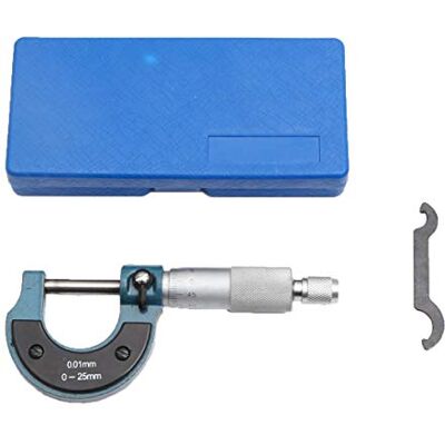TOPWAY Micrómetro de exterior metálico 0 25 mm alta precisão engenharia metálica e mecânica de reparação de automóveis ferramenta de medição TOPWAY Micrómetro de exterior metálico 0 25 mm alta precisão engenharia metálica e mecânica de reparação de automóveis ferramenta de medição