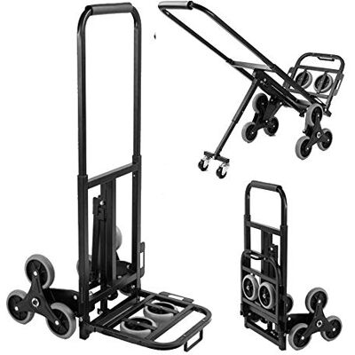 sogesfurniture Saco de serviço pesado carrinho dobrável dobrável automático, cabo extensível capacidade de carga: 150 kg, sogesfurniture Saco de serviço pesado carrinho dobrável dobrável automático, cabo extensível capacidade de carga: 150 kg,