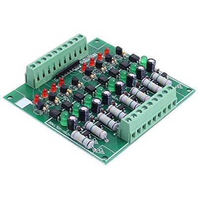 MEROURII Módulo de isolamento optoacoplador, módulo isolador optoacoplador de 8 canais AC 110 V 220 V NPN AC módulo de teste com baixo nível de saída de controlo de potência MEROURII Módulo de isolamento optoacoplador, módulo isolador optoacoplador de 8 canais AC 110 V 220 V NPN AC módulo de teste com baixo nível de saída de controlo de potência
