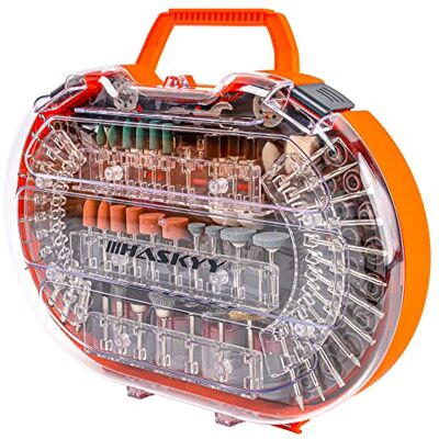 HASKYY Conjunto de acessórios de ferramentas multifuncionais, ferramenta rotativa, 276 peças, conjunto de acessórios multiusos, corte, retificação, polimento, perfuração, gravação HASKYY Conjunto de acessórios de ferramentas multifuncionais, ferramenta rotativa, 276 peças, conjunto de acessórios multiusos, corte, retificação, polimento, perfuração, gravação