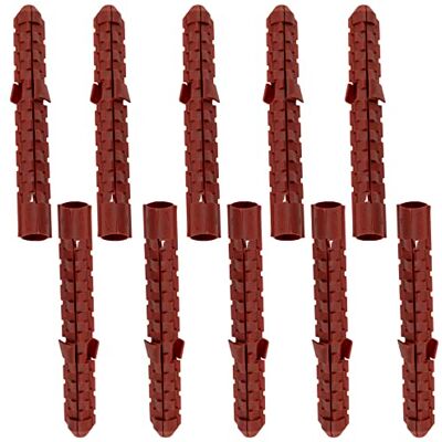 AERZETIX Conjunto de 10 buchas Ø 12 x 105 mm para tijolos ocos e betão celular, em nylon ferramenta fixação materiais ocos trabalhos construção broca broca perfuração AERZETIX Conjunto de 10 buchas Ø 12 x 105 mm para tijolos ocos e betão celular, em nylon ferramenta fixação materiais ocos trabalhos construção broca broca perfuração