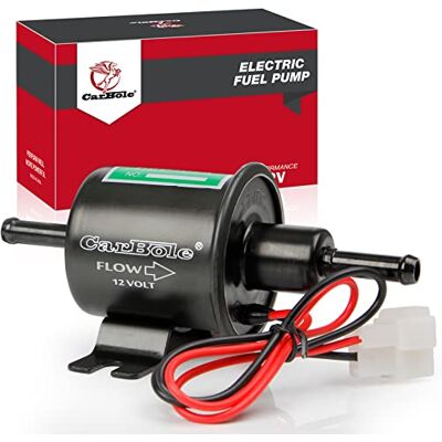 CarBole Bomba de combustível 12 V HEP-02A, bomba de gasolina de 2,5-4 PSI, bomba elétrica de alta pressão, universal para gasolina e diesel CarBole Bomba de combustível 12 V HEP-02A, bomba de gasolina de 2,5-4 PSI, bomba elétrica de alta pressão, universal para gasolina e diesel