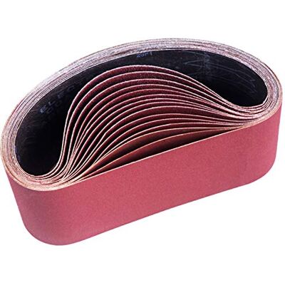 STEBRUAM Fitas de Lixa 100 x 610 mm, Fita Abrasiva 3 x grão 80/120/150/240/400 para Lixadeira de Fita, para Remover Poeira, Remover Pintura e Polir (15 peças) STEBRUAM Fitas de Lixa 100 x 610 mm, Fita Abrasiva 3 x grão 80/120/150/240/400 para Lixadeira de Fita, para Remover Poeira, Remover Pintura e Polir (15 peças)